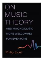 On Music Theory, and Making Music More Welcoming for Everyone
 0472075020, 9780472075027