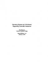 Operating Systems and Middleware - Supporting Controlled Interaction