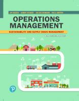 Operations management: sustainability and supply chain management 