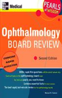 Ophthalmology board review [2ed.]
 9780071464390, 0071464395