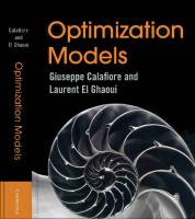 Optimization Models [1 ed.]
 1107050871, 9781107050877