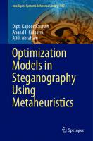Optimization models in steganography using metaheuristics
 9783030420437, 9783030420444