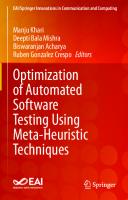 Optimization of Automated Software Testing Using Meta-Heuristic Techniques
 9783031072963, 9783031072970
