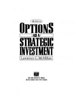 Options as a Strategic Investment: Fifth Edition [5 ed.]
 0735204659, 9780735204652
