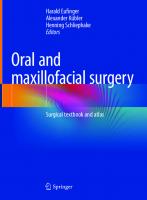 Oral and maxillofacial surgery: Surgical textbook and atlas [1st ed. 2023]
 3662668432, 9783662668436