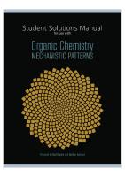 Organic Chemistry Mechanistic Patterns Student Solutions Manual
 0176702741, 9780176702748