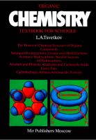 Organic Chemistry: Textbook for Schools