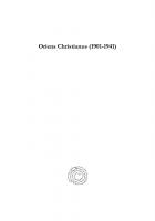Oriens Christianus (1901-1941): Essays on Eastern Christianity
 9781463217433