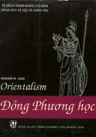 Orientalism = Đông Phương Học