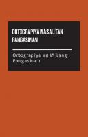 Ortograpiya na salítan Pangasinan. Ortograpiya ng wikang  Pangasinan
 9789710197927