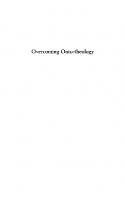 Overcoming Onto-Theology: Toward a Postmodern Christian Faith
 9780823238057