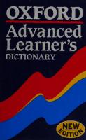 Oxford Advanced Learner's Dictionary of Current English [5 ed.]
 0194311805, 9780194311809
