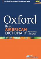 Oxford basic American dictionary for learners of English [New ed.]
 9780194399692, 0194399699