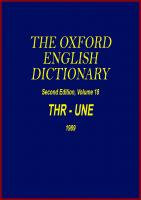 Oxford English Dictionary [18, 2 ed.]