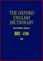 Oxford English Dictionary [2, 2 ed.]
 0198612141, 0198611862
