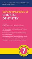 Oxford Handbook of Clinical Dentistry [7th Edition]
 0198832176, 9780198832171