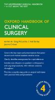 Oxford handbook of clinical surgery. [4 ed.]
 9780199699476, 019969947X
