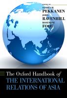 Oxford Handbook of the International Relations of Asia
 9780199916245, 0199916241