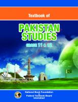 Pakistan Studies (Grade 11-12) [11-12]
 9789693708646