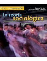 para Comprender La Teoria sociologica [1° ed.]
 8481698539, 9788481698534