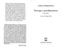 Parerga e paralipomena [Vol. 1]
 8845914224, 9788845914225