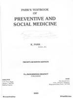Park's Textbook of Preventive and Social Medicine [27 ed.]
 9382219196, 9789382219194