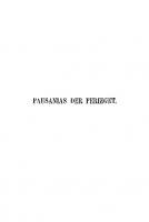 Pausanias der Perieget: Untersuchungen über seine Schriftstellerei und seine Quellen [Reprint 2018 ed.]
 9783111495989, 9783111129785