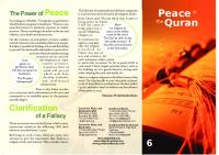 Peace in the Qur'an
 8588822672, 9790853944