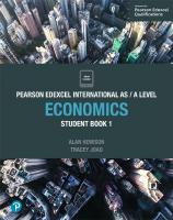 Pearson Edexcel International AS Level Economics Student Book (Edexcel International A Level) [1 ed.]
 1292239190, 9781292239194