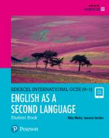 Pearson Edexcel International GCSE (9-1) English as a Second Language Student Book [1 ed.]
 0435188941, 9780435188948