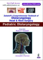 Pediatric otolaryngology [First edition.]
 9789351524601, 9351524604