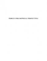 Peirce's philosophical perspectives
 9780823216154, 9780823283125, 9780823216161