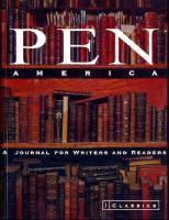 PEN America Issue 1: Classics (PEN America: A Journal for Writers and Readers)