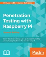 Penetration Testing with Raspberry Pi [2nd edition]
 9781787126138, 1787126137