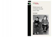 Performance art in Eastern Europe since 1960
 9781526115607