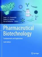 Pharmaceutical Biotechnology: Fundamentals and Applications [6 ed.]
 303130022X, 9783031300226