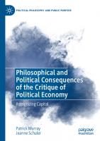 Philosophical and Political Consequences of the Critique of Political Economy: Recognizing Capital
 3031375440, 9783031375446
