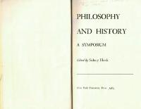 Philosophy and History