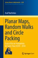 Planar maps, random walks and circle packing
 9783030279677, 9783030279684