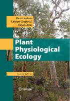 Plant Physiological Ecology
 9780387783406, 9780387783413, 2008931587, 0387783407