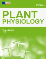 Plant Physiology [First ed.]