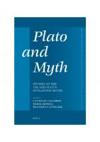 Plato and Myth: Studies on the Use and Status of Platonic Myths
 9004218661, 9789004218666