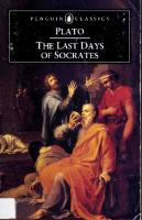 Plato: the last days of Socrates
 3999903869