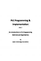 PLC Programming & Implementation: An Introduction to PLC Programming Methods and Applications
 9798844282102