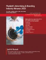 Plunkett's Advertising & Branding Industry Almanac 2023: Advertising & Branding Industry Market Research, Statistics, Trends and Leading Companies
 1628316365, 9781628316360