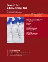 Plunkett's Food Industry Almanac 2023: Food Industry Market Research, Statistics, Trends and Leading Companies
 1628316535, 9781628316537