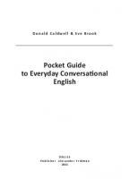 Pocket Guide to Everyday Conversational English (Properly Cut and Bookmarked)