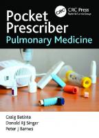 Pocket Prescriber Pulmonary Medicine
 1498744400, 9781498744409