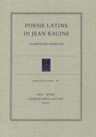 Poesie latine di Jean Racine
 9788862275545, 9788862275552