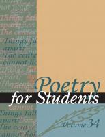 Poetry for Students, Volume 34: Presenting Analysis, Context, and Criticism on Commonly Studied Poetry
 9781414441825, 1414441827, 9781414449555, 1414449550, 1711711721